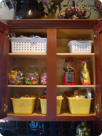 baskets in kitchen cabinets